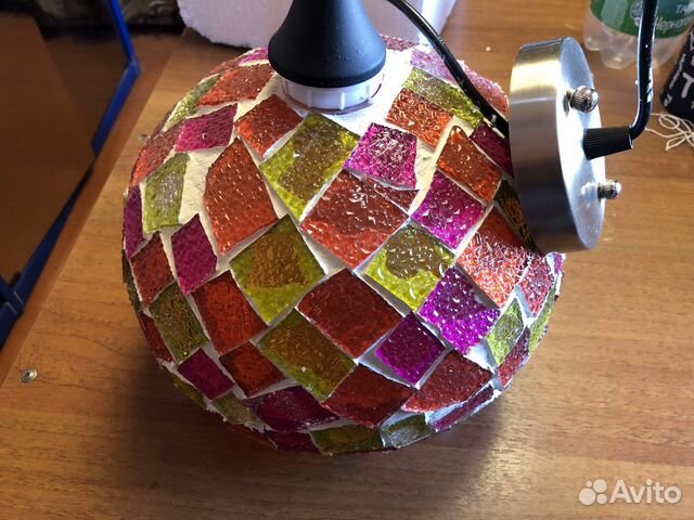 Светильник подвесной, потолочный.Шар.Стекло. Новый