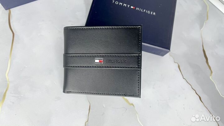 Кошелек tommy hilfiger кожаный мужской