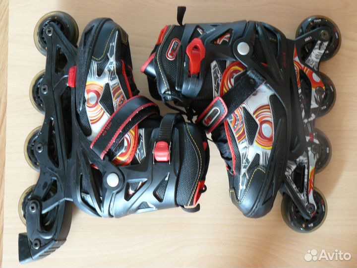Роликовые коньки Reaction раздвижные р.36-41