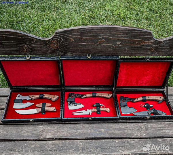 Топор нож подарочный футляр (Арт.53999)