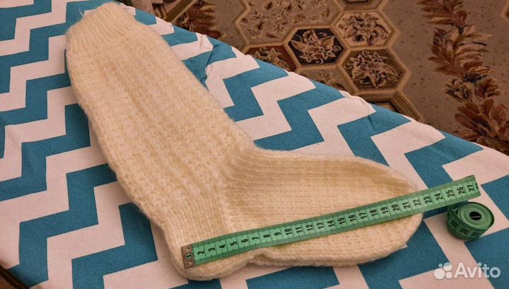 Натуральные шерстяные носки (новые)