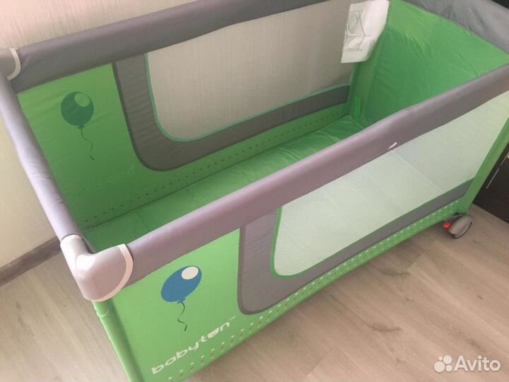 Пpoкaт Кровать-манеж Babyton Green