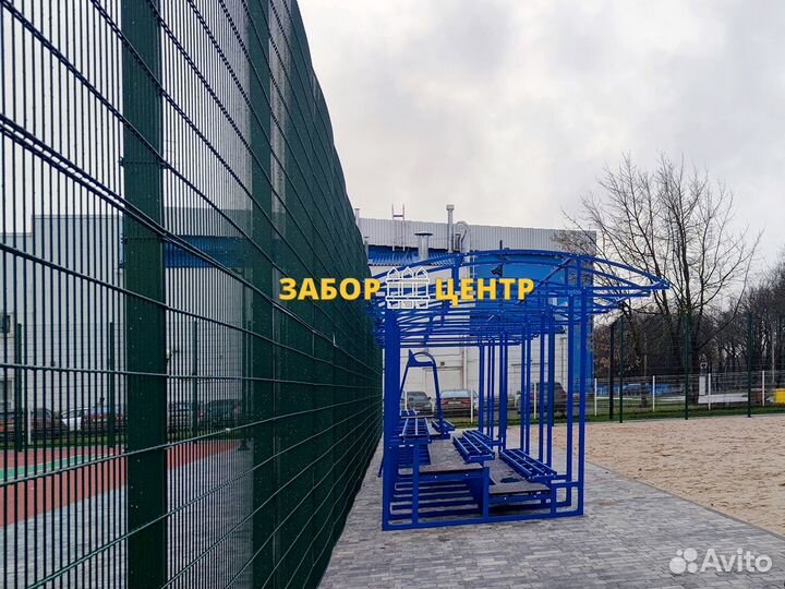 3D и 2D заборы из сетки Гиттер, Лесколово