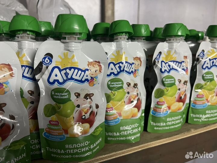 Фруктовое пюре Агуша