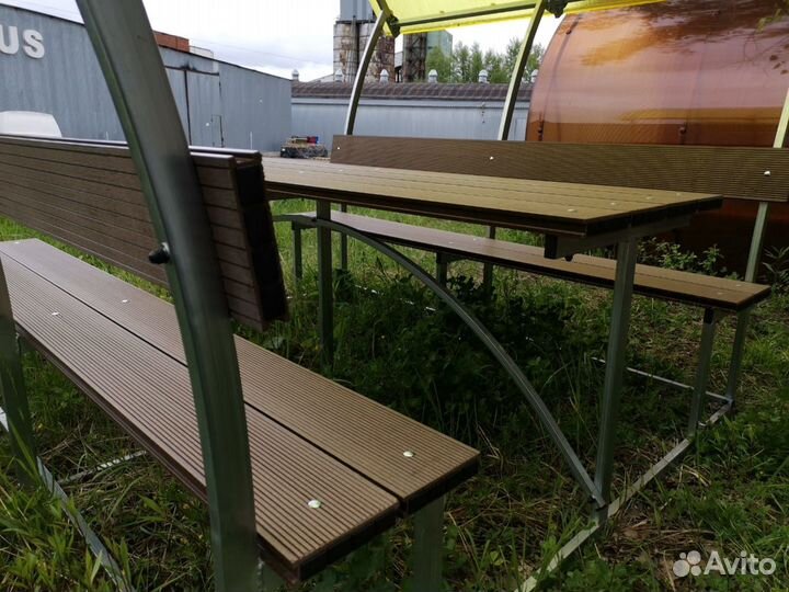 Беседка для дачи из поликарбоната