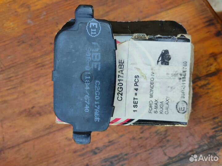 Тормозные колодки ford mondeo 4, s-max. задние