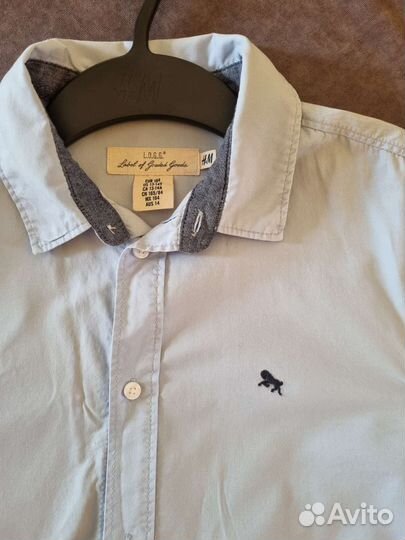 Рубашки 164 H&M новые комплект 3 шт