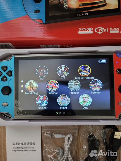 Портативная игровая приставка консоль X12 plus