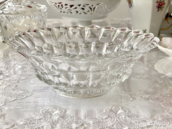 Ваза д/фруктов,салатник СССР и Салатник керамика