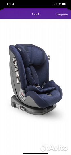 Автокресло inglesina newton 9-36кг