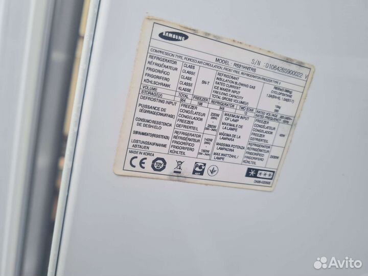 Холодильник samsung side by side