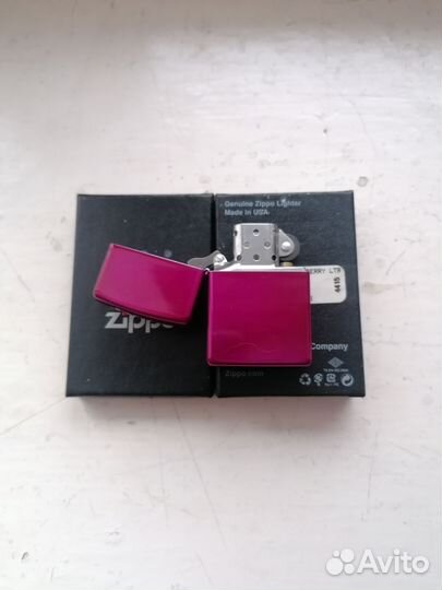 Зажигалка zippo metallic розовая