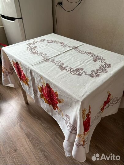 Скатерти в ассортименте - лен, плюш, велюр СССР