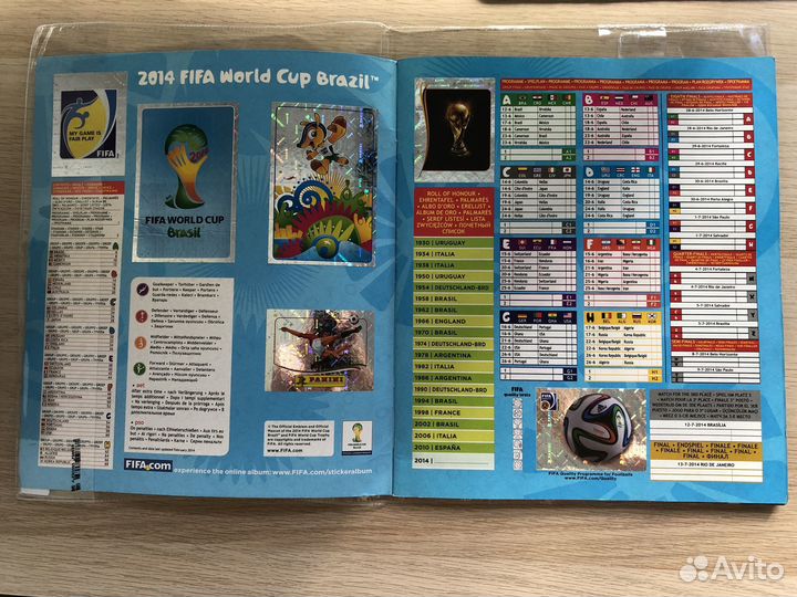 Полностью собраный альбом Panini World Cup 2014