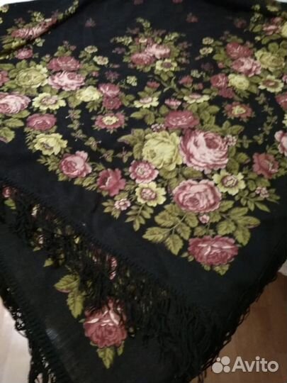 Павловопосадский платок шерсть