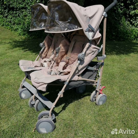 Коляска трость для двойни maclaren twin techno xt