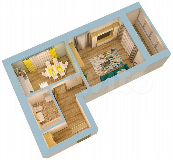 1-к. квартира, 45,8 м², 2/11 эт.