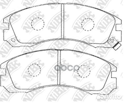 Колодки тормозные дисковые mitsubishi outlander