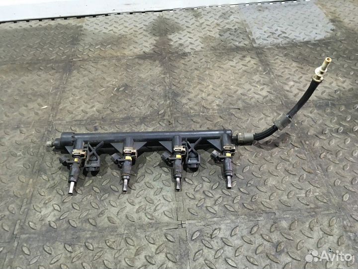 Рейка топливная (рампа) с форсунками (Citroen C4)