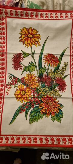 Льняные полотенца для кухни ссср, 6 штук