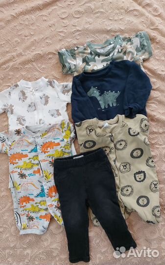 Одежда пакетом на мальчика 74 80