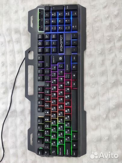 Клавиатура с подсветкой defender iron spot