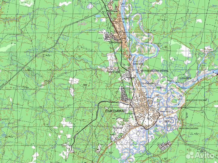 Топографическая карта Республики Коми для Garmin