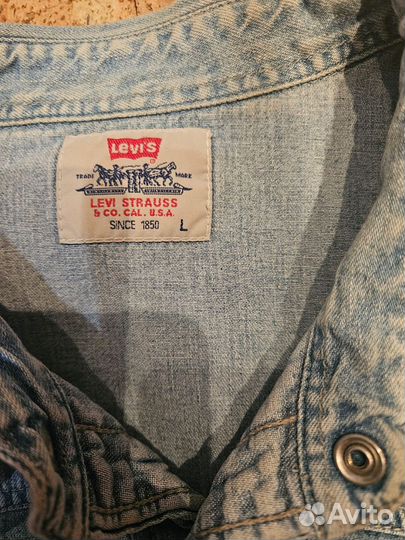 Джинсовая рубашка levis