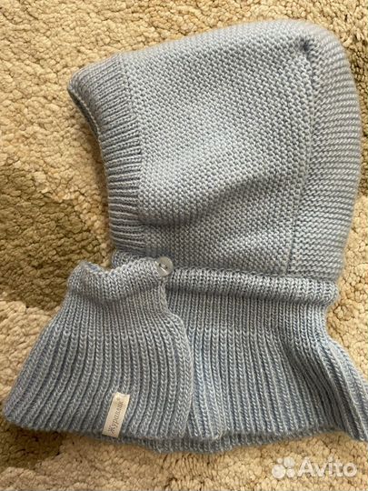 Шапка шлем для новорожденных