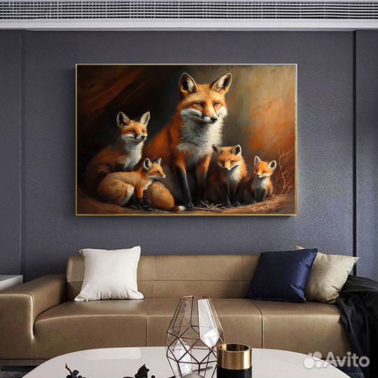 Современная картина маслом на холсте