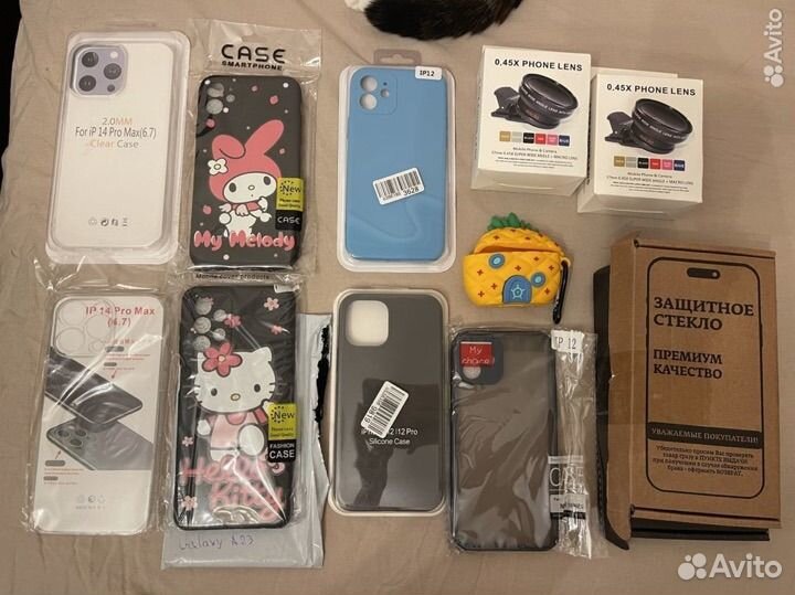 Аксессуары для телефонов (чехлы, защитные стекла)