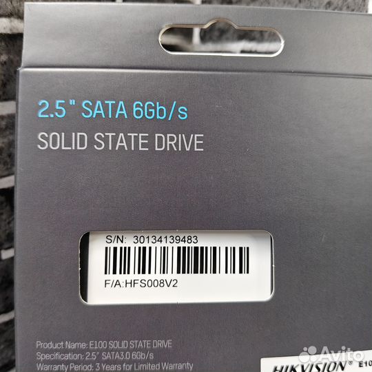 SSD накопитель Hikvision e100 128Gb