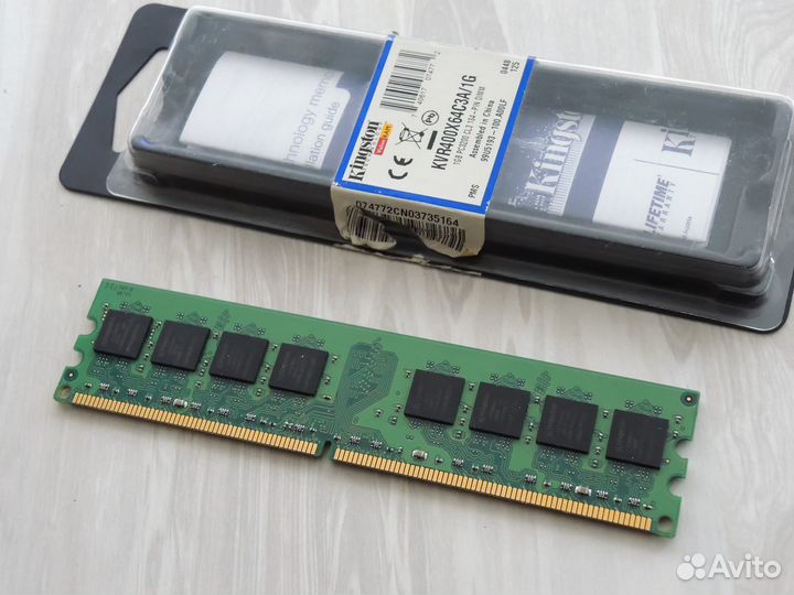 Озу DDR2 Kingston 1 гб (KVR800D2N5/1G)