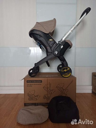 Коляска-автокресло 4в1 бежевый цвет