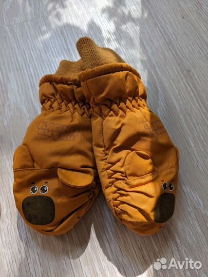 Комплект детский зимний шапка и шарф варежки