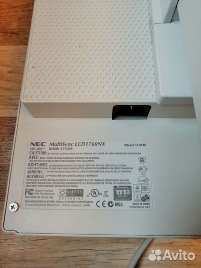 Монитор NEC Multisync lcd1760nx