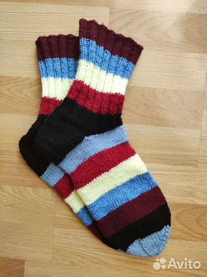 Носки вязаные, ручная работа