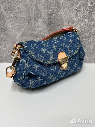 Сумка Louis vuitton mini pleaty denim