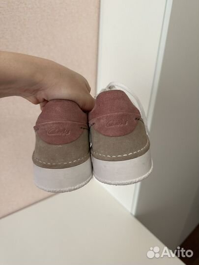 Кроссовки кеды новые clarks (40) нат кожа