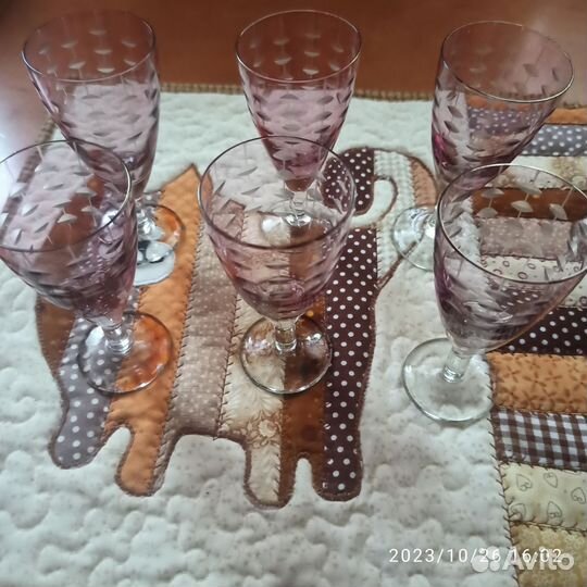 Рюмка марганцевое стекло