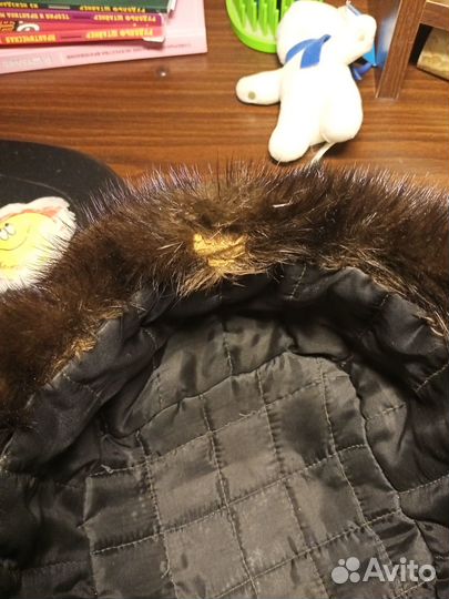 Норковая шапка мужская черная