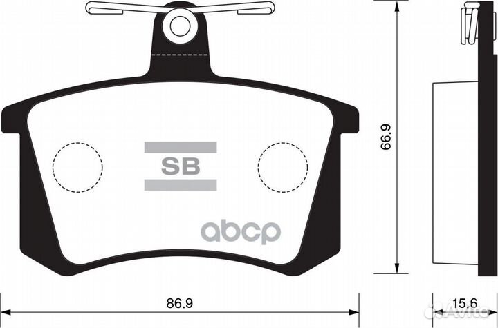 Колодки тормозные audi 80/A4/A8 82- зад. sp2050