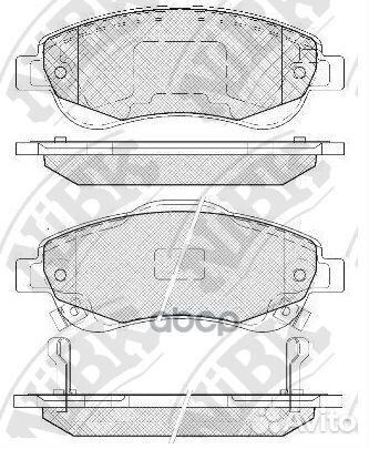 Колодки тормозные дисковые передние PN8808 NiBK