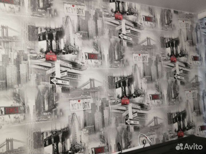 Поклейка обоев