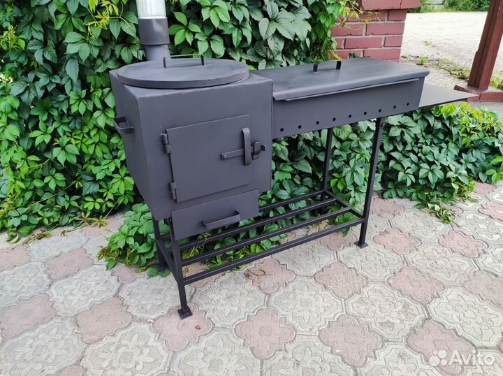 Мангал с казаном 4 мм
