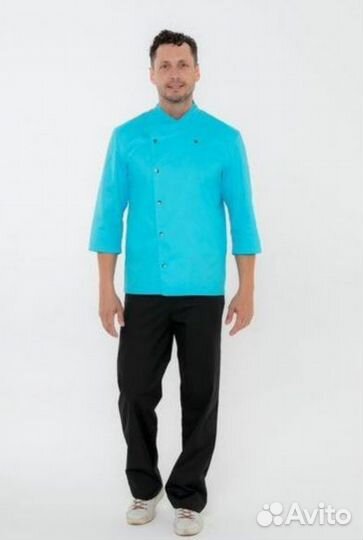 Чёрный китель поварской женский