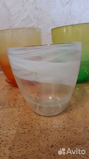 Цветочные горшки (стекло)