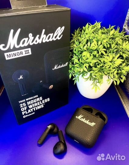 Беспроводные наушники Marshall minor 3 + доставка