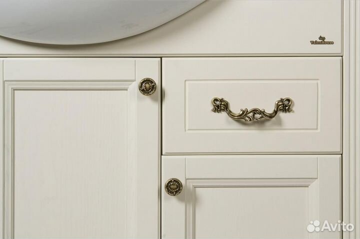 Тумба с раковиной ValenHouse Эллина 105 слоновая к