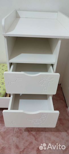 Детская кроватка трансформер с комодом